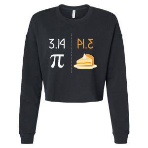 Thanksgiving Pie 314 Apple Pumpkin Pi Math Twist Cropped Pullover Crew