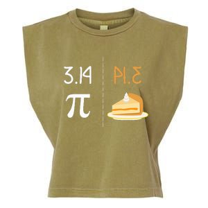 Thanksgiving Pie 314 Apple Pumpkin Pi Math Twist Garment-Dyed Women's Muscle Tee