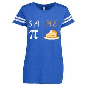 Thanksgiving Pie 314 Apple Pumpkin Pi Math Twist Enza Ladies Jersey Football T-Shirt