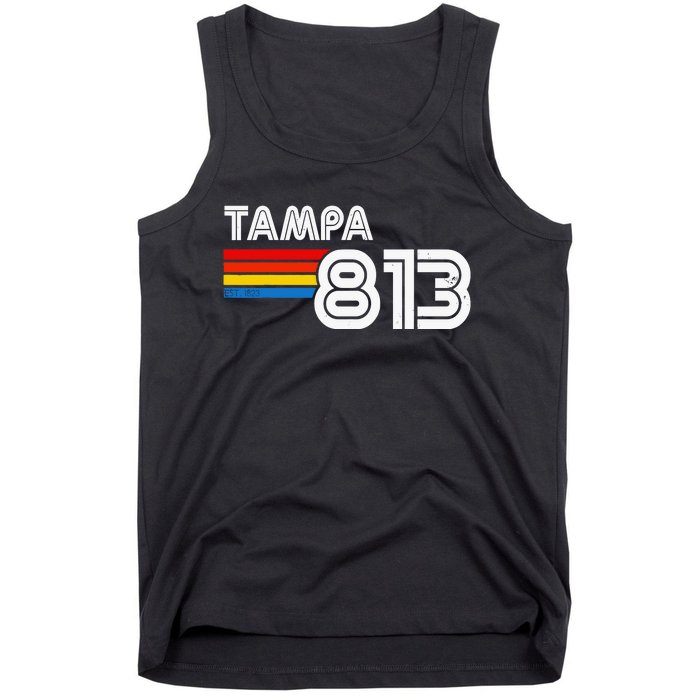 Tampa Proud 813 State Of Florida Est 1823 Vintage Tank Top