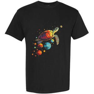 Turtler Planets Art Animal Colorful Graphic Turtle Garment-Dyed Heavyweight T-Shirt