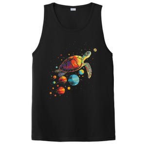 Turtler Planets Art Animal Colorful Graphic Turtle PosiCharge Competitor Tank