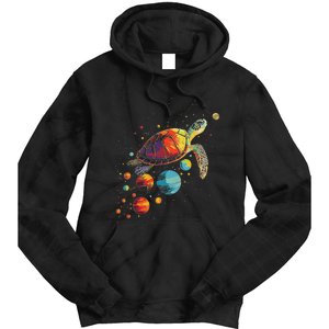 Turtler Planets Art Animal Colorful Graphic Turtle Tie Dye Hoodie