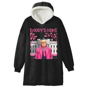 Trump President Again Daddys Home Take America Back Hooded Wearable Blanket