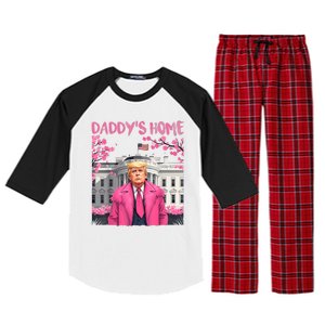 Trump President Again Daddys Home Take America Back Raglan Sleeve Pajama Set