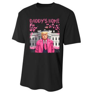 Trump President Again Daddys Home Take America Back Performance Sprint T-Shirt