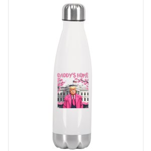 Trump President Again Daddys Home Take America Back Stainless Steel Insulated Water Bottle