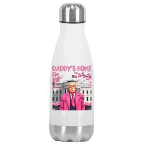 Trump President Again Daddys Home Take America Back Stainless Steel Insulated Water Bottle