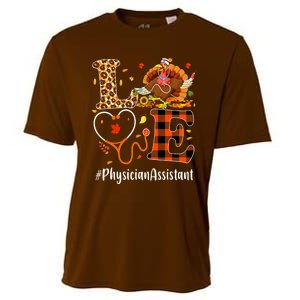 Thanksgiving Physician Assistant Love Thanksgiving Leopard Cooling Performance Crew T-Shirt