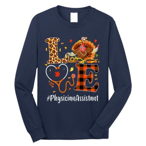 Thanksgiving Physician Assistant Love Thanksgiving Leopard Long Sleeve Shirt