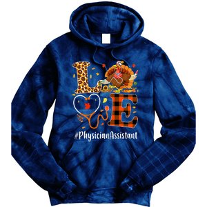 Thanksgiving Physician Assistant Love Thanksgiving Leopard Tie Dye Hoodie