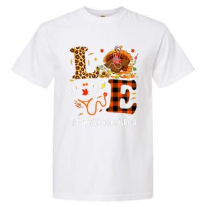 Thanksgiving Physician Assistant Love Thanksgiving Leopard Garment-Dyed Heavyweight T-Shirt