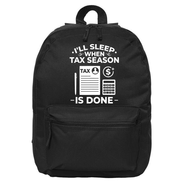 Tax Preparer Accounting Humor Tax Payer Accountant 16 in Basic Backpack