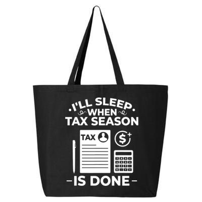 Tax Preparer Accounting Humor Tax Payer Accountant 25L Jumbo Tote