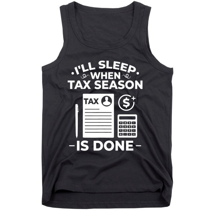 Tax Preparer Accounting Humor Tax Payer Accountant Tank Top