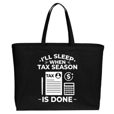 Tax Preparer Accounting Humor Tax Payer Accountant Cotton Canvas Jumbo Tote