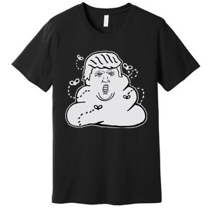 Trump Poop Anti Trump Anti Maga Political Statement Premium T-Shirt