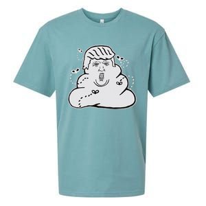 Trump Poop Anti Trump Anti Maga Political Statement Sueded Cloud Jersey T-Shirt