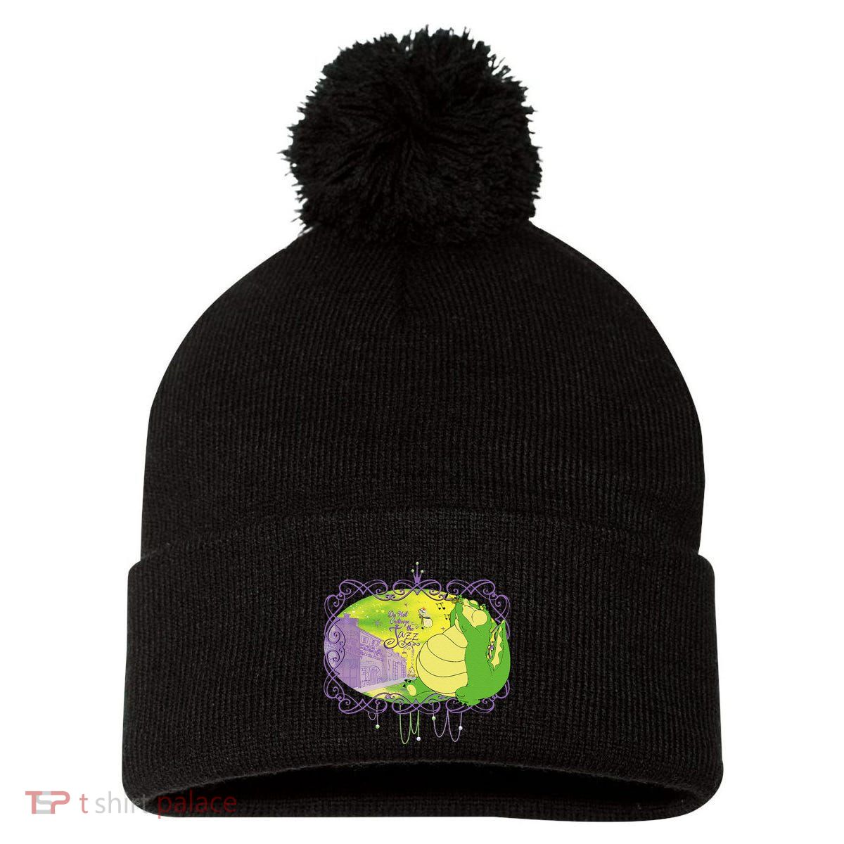 The Princess And The Frog Louis And Ray Mardi Gras Pom Pom 12in Knit Beanie
