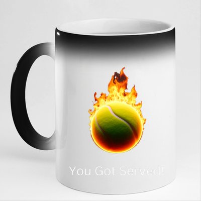 Tennis Player All Ages 11oz Black Color Changing Mug