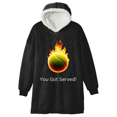 Tennis Player All Ages Hooded Wearable Blanket