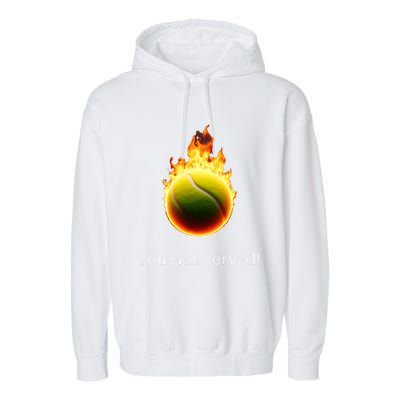 Tennis Player All Ages Garment-Dyed Fleece Hoodie