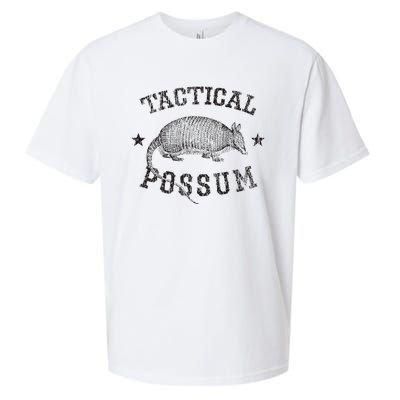 Tactical Possum Armadillo Animal Pun Texas Funny Sueded Cloud Jersey T-Shirt