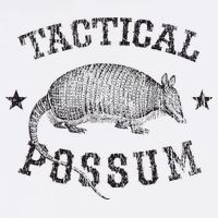 Tactical Possum Armadillo Animal Pun Texas Funny Sustainable Bucket Hat