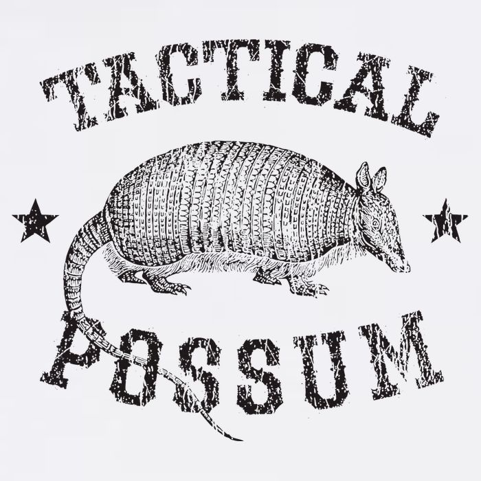 Tactical Possum Armadillo Animal Pun Texas Funny Sustainable Bucket Hat