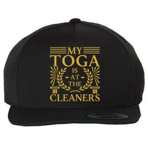 Toga Party Accessories My Toga Is At The Cleaners Wool Snapback Cap