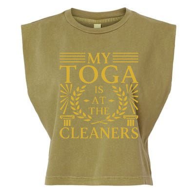 Toga Party Accessories My Toga Is At The Cleaners Garment-Dyed Women's Muscle Tee