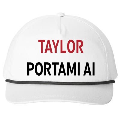 Taylor Portami Ai Snapback Five-Panel Rope Hat