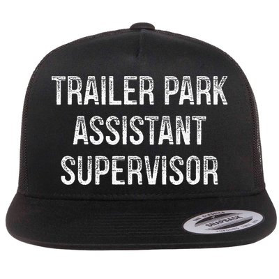 Trailer Park Assistant Supervisor Vintage Style Flatbill Hat