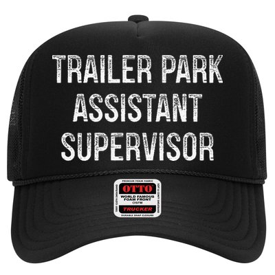 Trailer Park Assistant Supervisor Vintage Style Trucker Hat