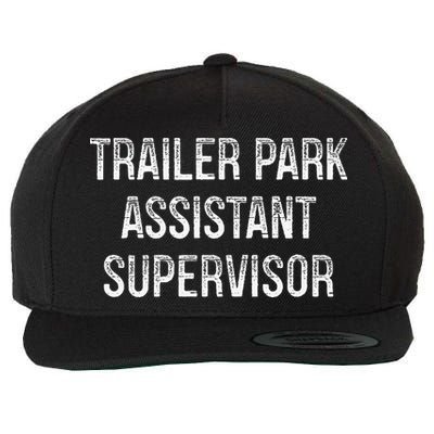 Trailer Park Assistant Supervisor Vintage Style Wool Snapback Cap