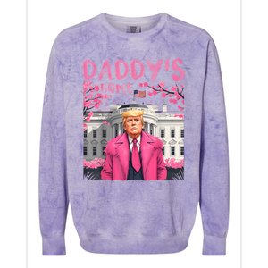 Trump President Again DaddyS Home Take America Back Colorblast Crewneck Sweatshirt