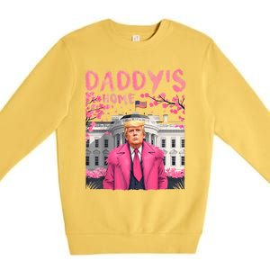 Trump President Again DaddyS Home Take America Back Premium Crewneck Sweatshirt