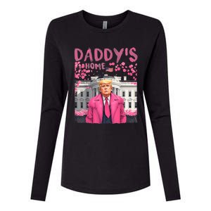 Trump President Again DaddyS Home Take America Back Womens Cotton Relaxed Long Sleeve T-Shirt