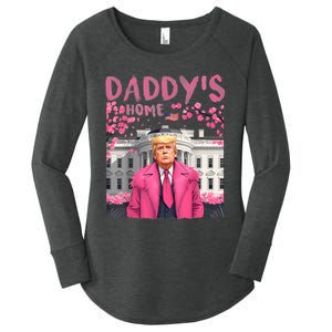 Trump President Again DaddyS Home Take America Back Women's Perfect Tri Tunic Long Sleeve Shirt