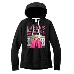 Trump President Again DaddyS Home Take America Back Women's Fleece Hoodie