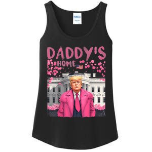 Trump President Again DaddyS Home Take America Back Ladies Essential Tank