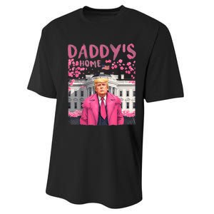 Trump President Again DaddyS Home Take America Back Performance Sprint T-Shirt