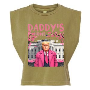 Trump President Again DaddyS Home Take America Back Garment-Dyed Women's Muscle Tee