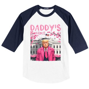 Trump President Again DaddyS Home Take America Back Baseball Sleeve Shirt