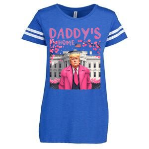 Trump President Again DaddyS Home Take America Back Enza Ladies Jersey Football T-Shirt