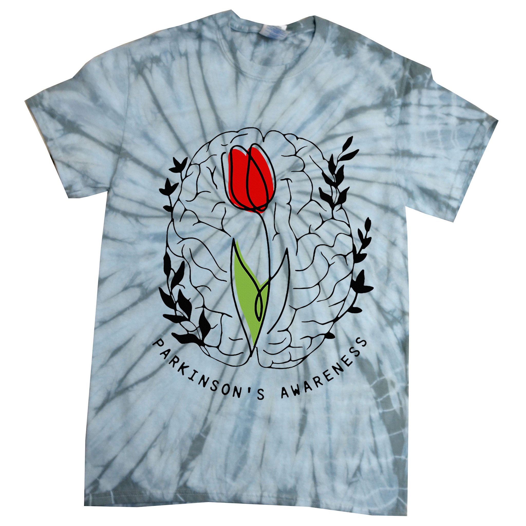Tulip ParkinsonS Awareness Tie-Dye T-Shirt