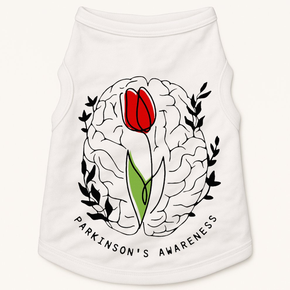 Tulip ParkinsonS Awareness Doggie Tank