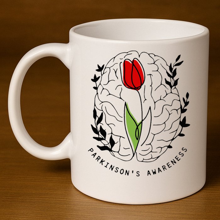 Tulip ParkinsonS Awareness 11oz C Handle Ceramic Mug
