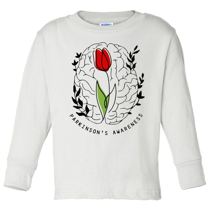 Tulip ParkinsonS Awareness Toddler Long Sleeve Shirt