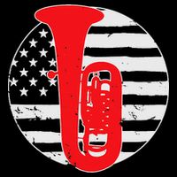 Tuba Player American USA Flag 4th Of July Vintage Tall T-Shirt